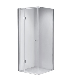 Cabina de dus patrata din sticla securizata cu rame cromate KZ1390A 80 x 80 cm