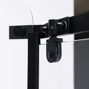 Cabina de dus pentagonala din sticla securizata 6mm si cadita de dus alba slim KZ91A-ST07A 80 x 80 cm - Img 10