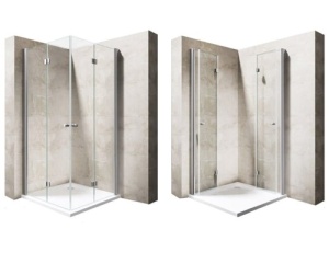 Cabina de dus pliabila Veldman 70 x 70 x 195 cm, sticla 6 mm, profil crom - Img 19