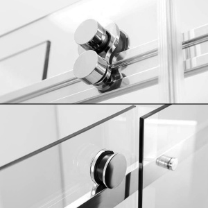 Cabina De Dus Rectangulara REA MARTEN, Dimensiuni la Alegere, Usi Culisante, Inaltime 190 cm, Sticla Securizata - 6 Mm, Finisaj Crom - Img 5