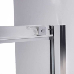 Cabina de dus semicirculara rame cromate cu cadita inclusa KZ101B/SXL01B 90 x 90cm - Img 8