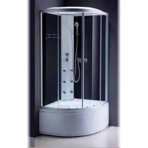 Cabina de dus WSH7601B cu Hidromasaj, Dimensiune 100x100cm+Cadita de dus - Img 2