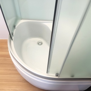 Cabina dus Semicerculara cu cadita WSH304B , sticla mata, dimensiune 90x90 - Img 21