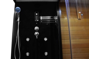 Cabina multifunctionala cu sauna uscata, sauna cu aburi si cabina de dus, montaj dreapta 180 × 110 × 223 cm - Img 10