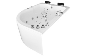 Cada asimetrica cu hidromasaj si cromoterapie SPA MUE-004A stanga 170 x 120 x 70 cm - Img 7