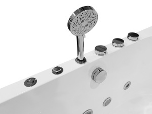 Cada asimetrica de colt cu hidromasaj si cromoterapie MO-18043L montaj stanga – 150 x 75 x59 cm, alb - Img 8