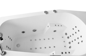 Cada cu hidromasaj asimetrica MUE-007A stanga – 170 x 100 x 70 cm, 49 duze, incalzitor si Bluetooth - Img 10