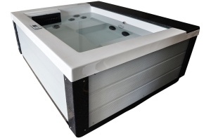 Cada cu hidromasaj jacuzzi pentru gradina PRO-1543 pentru 3 persoane 200 x 170 x 80 cm - Img 5