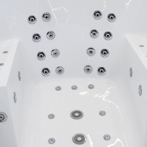 Cada cu hidromasaj Marble culoare alb dimensiuen 180x90cm - Img 17