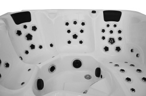 Cada cu hidromasaj rotunda, jacuzzi exterior , Pro 1346 Standard+ pentru 5 persoane 220 x 220 x 96 cm - Img 8