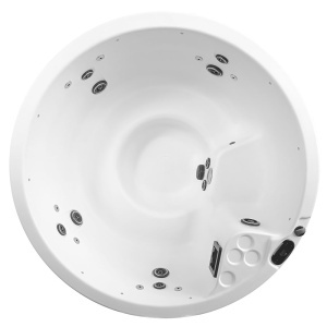 Cada cu hidromasaj rotunda, jacuzzi exterior Pro Viking Spas pentru 5 persoane 234 x 234 x 95 cm