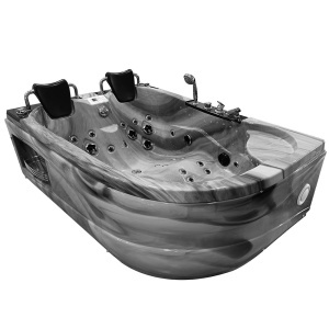 Cada cu hidromasaj SPA pentru 2 persoane MUS-1062 stanga, 180 x 122 x 60 cm, gri