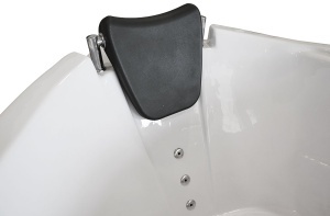 Cada de baie cu hidromasaj de colt MO-0203, 135 x 135 x 75 cm, cromoterapie, radio Bluetooth, alb - Img 20