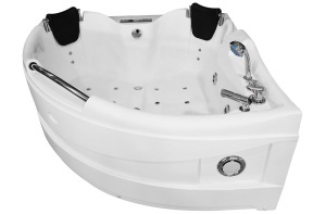 Cada de baie cu hidromasaj de colt MO-0311, 150 x 150 x 75 cm, pentru 2 persoane - Img 3