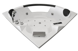 Cada de baie cu hidromasaj de colt MO-0322, 135 x 135 x 63 cm, pentru 2 persoane - Img 5
