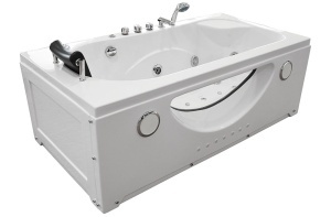 Cada de baie cu hidromasaj MO-1633 Turbo Spa – 168 x 86 x 60 cm, geam frontal si incalzitor, alb - Img 3