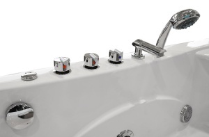 Cada de baie cu hidromasaj MO-1633 Turbo Spa – 168 x 86 x 60 cm, geam frontal si incalzitor, alb - Img 13