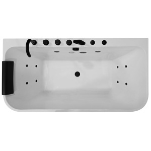 Cada de baie cu hidromasaj si cromoterapie MO-18030-150, 150 x 75 cm, 10 duze, acril sanitar alb - Img 2