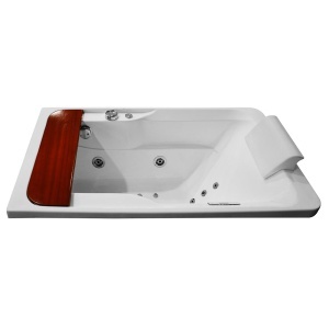 Cada de baie cu hidromasaj si SPA, alba, cu paravan sticla si dus fix, montaj stanga 140 x 78 x 58 cm - Img 9
