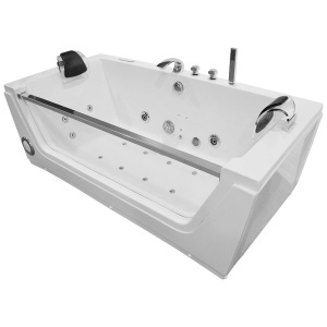 Cada de baie cu hidromasaj si SPA Black pentru o persoana 176 x 85 x 61 cm - Img 23