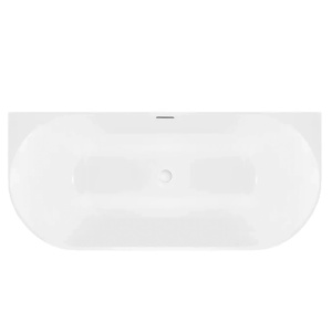 Cadă de baie freestanding, acrilica, alba Capri Slim 170 cm - Img 5