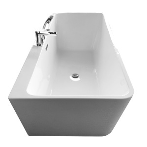 Cada de baie freestanding cu baterie Crom inclusa, dimensiuni 150X75X58CM - Img 6