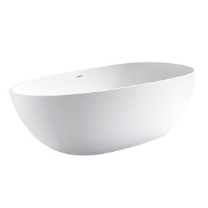 Cada de baie freestanding cu forma ovala alba Exclusive 159 x 85 x 54 cm