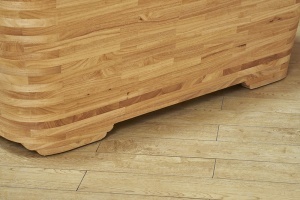 Cada de baie freestanding din lemn, Model dreptunghiular , Dimensiuni 150x65x60 cm - Img 9