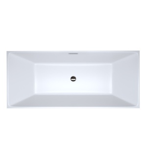 Cada de baie Santa 507C 170x75 , Culoare Alb , Deversor Cromat - Img 2