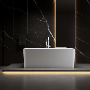 Cada de baie SOFIA 515D, Dimensiune 170x75cm, Culoare Alb, Deversor Alb Lucios - Img 4