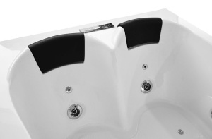 Cada de baie spa cu hidromasaj montare dreapta 180x120x63 cm alba - Img 19