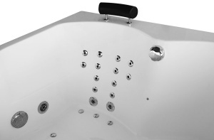 Cada de colt cu hidromasaj SPA MUE-0031A, 140 x 140 cm, 2 persoane, 58 duze si incalzitor - Img 19