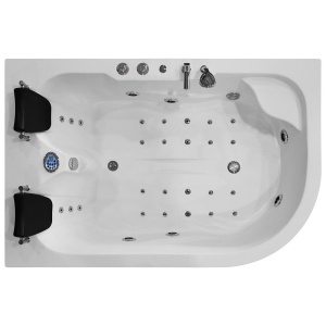Cada de dus cu hidromasaj pentru 2 persoane si montaj stanga PRO1631 180 x 120 x 54 cm - Img 2