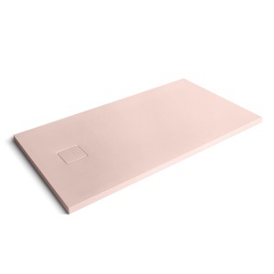 Cadita de dus din compozit mineral Pro Exclusive roz 140 x 80 x 4 cm