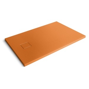 Cadita de dus dreptunghiulara din compozit de piatra Pro Exclusiv portocaliu 100 x 80 x 4 cm
