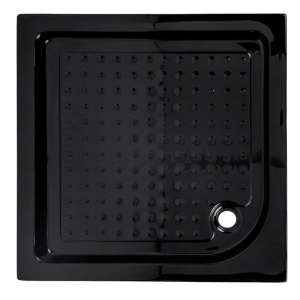 Cadita de dus dreptunghiulara inalta antiaderenta SXL02B 90 x 90 neagra