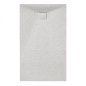 Cadita de dus Dreptunghiulara RIKO Slim, 150x80cm, Culoare Alb - Img 1