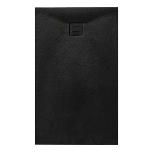 Cadita de dus dreptunghiulara slim Riko 110 x 70 cm neagra