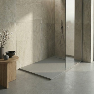 Cadita de dus gri cu sifon Veldman Toledo Slim, diverse dimensiuni - Img 2