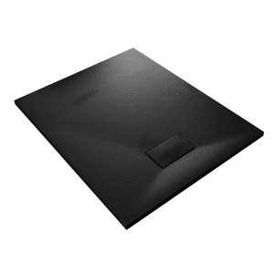 Cadita de dus MO-GD10080ES Dreptunghiulara, SMC, culoare Negru. 100X80X2.6CM - Img 3