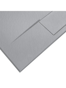 Cadita de dus Rea Bazalt , Dimensiune 90x90 , Culoare Grey - Img 6