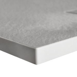 Cadita de dus RIKO Slim, Structura de piatra 90x90cm, Culoare Alb - Img 2