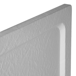 Cadita din dus dreptunghiulara slim finisaj piatra Silk 110 x 80 cm alba - Img 5