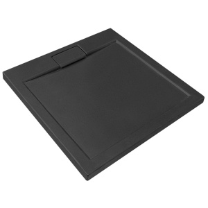 Cadita Dus din Acril PRO BESCO Ultra Slim, Sifon Inclus, Dimensiuni 80 X 120 cm, 90 X 120 cm, Negru - Img 6