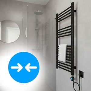 Calorifer electric de baie portprosop Katla-BL 250W, 100 x 50 cm, negru mat - Img 4