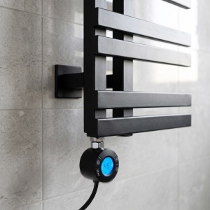 Calorifer electric, portprosop, REA RIDO 90X50 cm, Negru Mat - Img 5