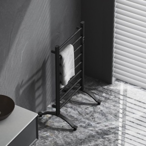 Calorifer electric TAAL-BL 200W pentru baie 91x50, negru - Img 9