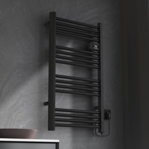 Calorifer electric vertical LOA-BL ECO 500W pentru baie 96x54, negru - Img 3