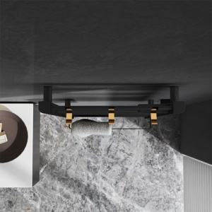 Calorifer electric vertical YASUR-BL ECO 500W pentru baie 105x50, negru - Img 7