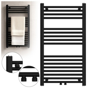 Calorifer vertical Corso-BL-2 pentru baie 90x50, negru - Img 8